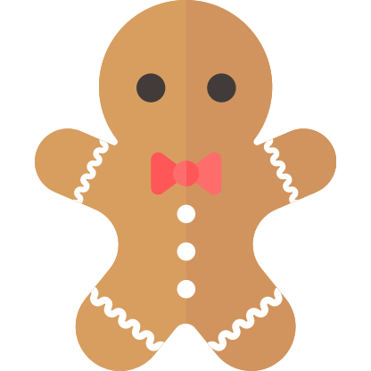 Christmas, gingerbread man, holiday, xmas icon